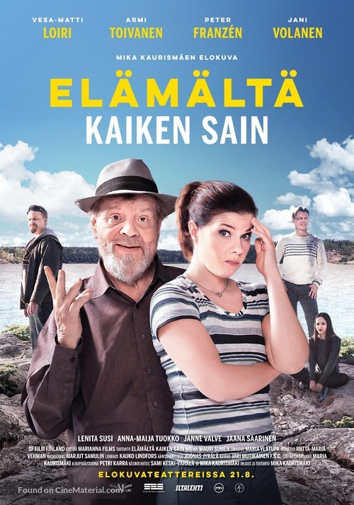 El&auml;m&auml;lt&auml; kaiken sain - Finnish Movie Poster