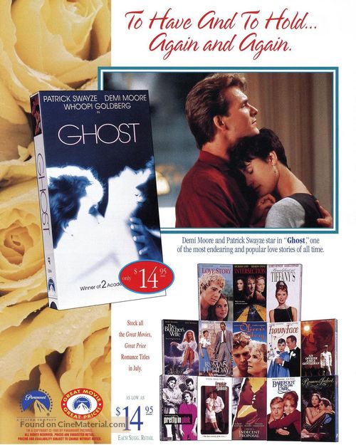 Ghost - Video release movie poster