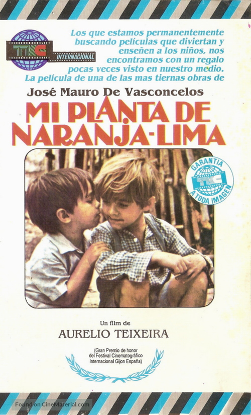 Meu P&eacute; de Laranja-Lima - Argentinian VHS movie cover