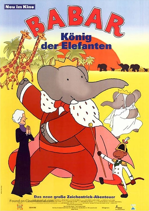 Babar: King of the Elephants - German Movie Poster