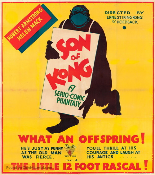 The Son of Kong - British Movie Poster