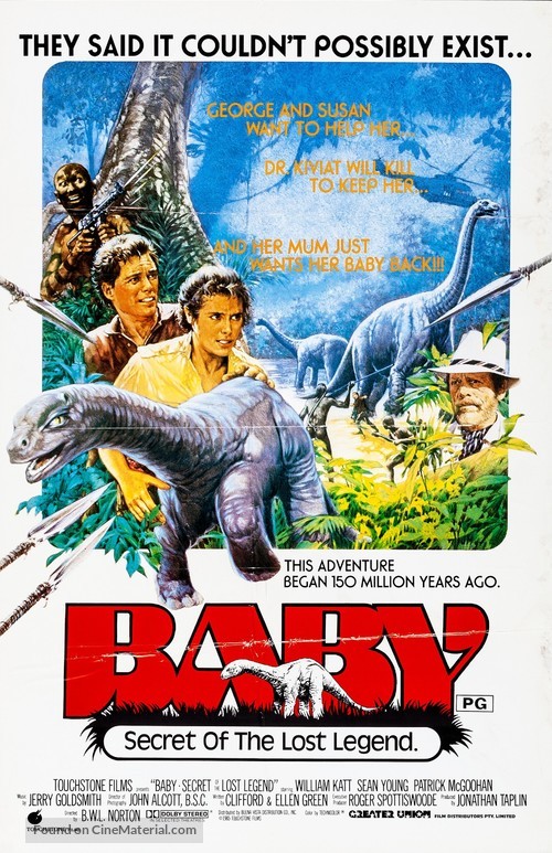 Baby: Secret of the Lost Legend - Australian Movie Poster