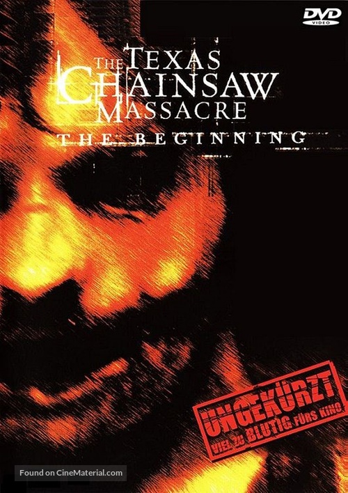 The Texas Chainsaw Massacre: The Beginning - German DVD movie cover