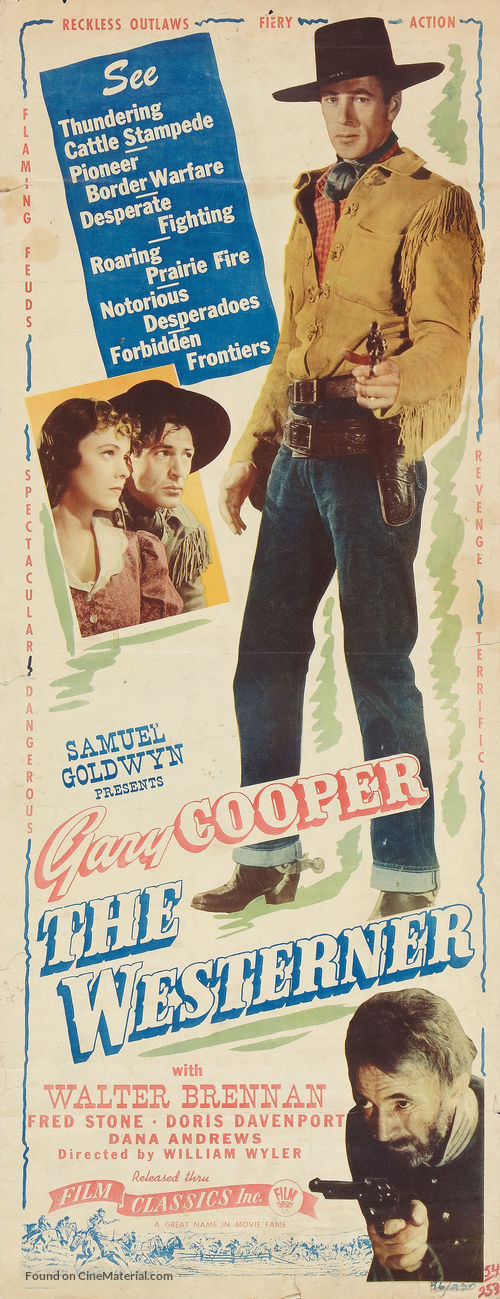 The Westerner - Re-release movie poster