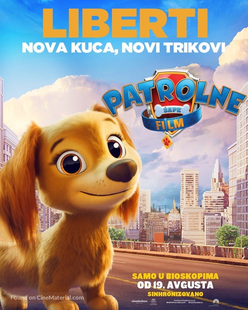 Paw Patrol: The Movie - Serbian Movie Poster