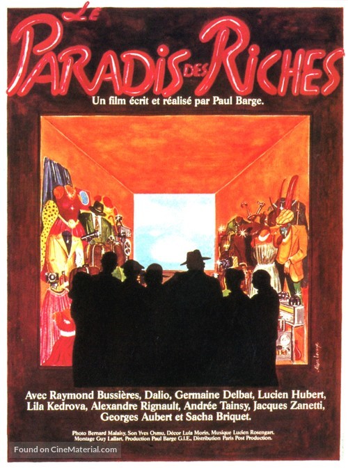 Le paradis des riches - French Movie Poster