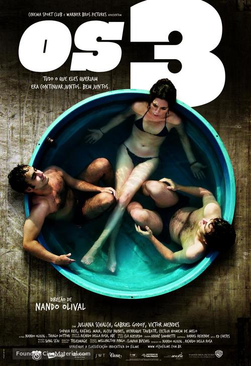 Os 3 - Brazilian Movie Poster