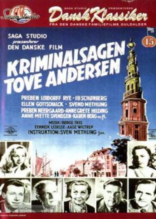 Kriminalsagen Tove Andersen - Danish DVD movie cover