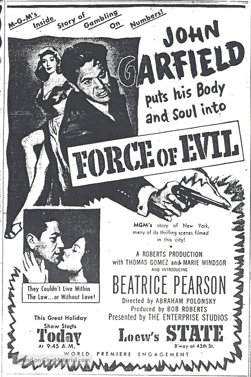 Force of Evil - poster