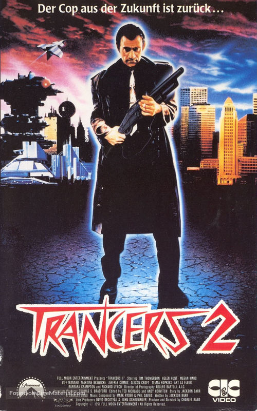 Trancers II - German VHS movie cover