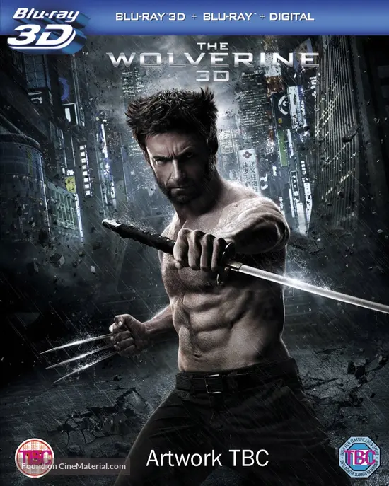 The Wolverine - British Blu-Ray movie cover