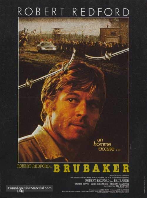 Brubaker - French Movie Poster