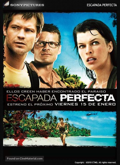 A Perfect Getaway - Spanish Movie Poster