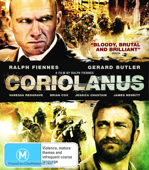 Coriolanus - Blu-Ray movie cover