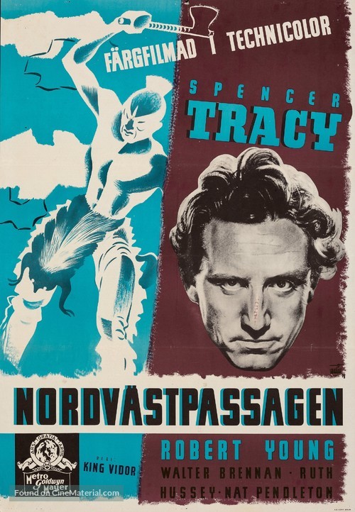 Northwest Passage - Swedish Movie Poster