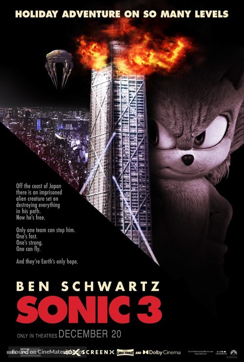 Sonic the Hedgehog 3 - Movie Poster