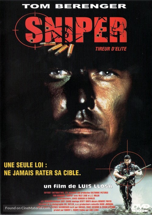 Sniper - French DVD movie cover