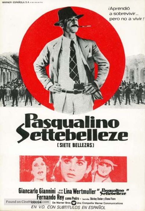 Pasqualino Settebellezze - Spanish Movie Poster