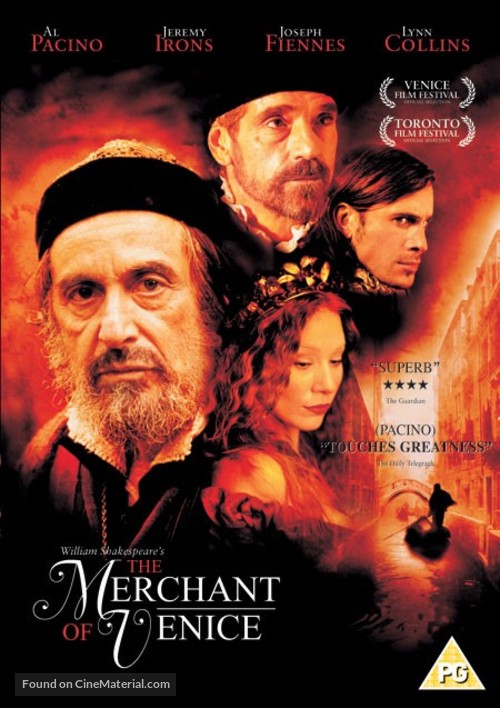 The Merchant of Venice - British DVD movie cover