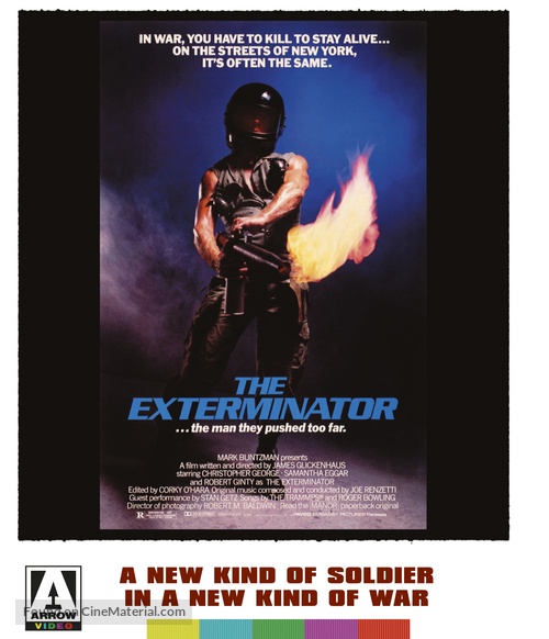 The Exterminator - British Blu-Ray movie cover