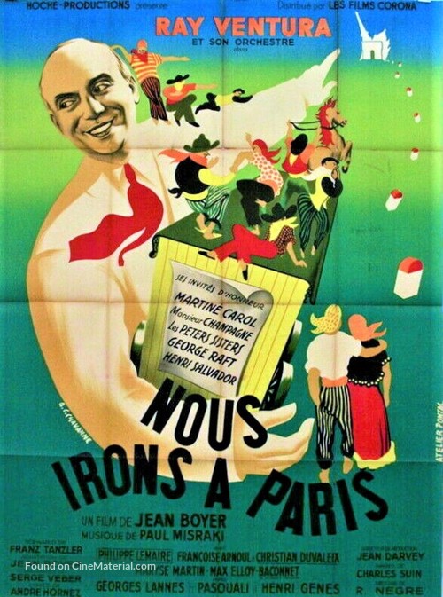 Nous irons &agrave; Paris - French Movie Poster