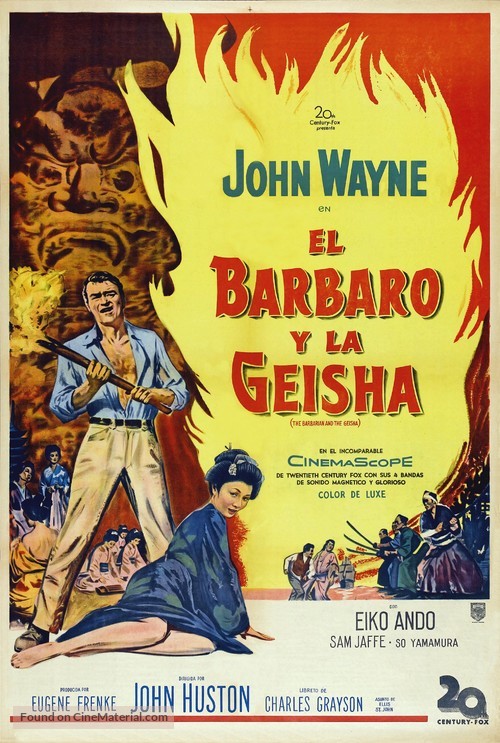 The Barbarian and the Geisha - Argentinian Movie Poster