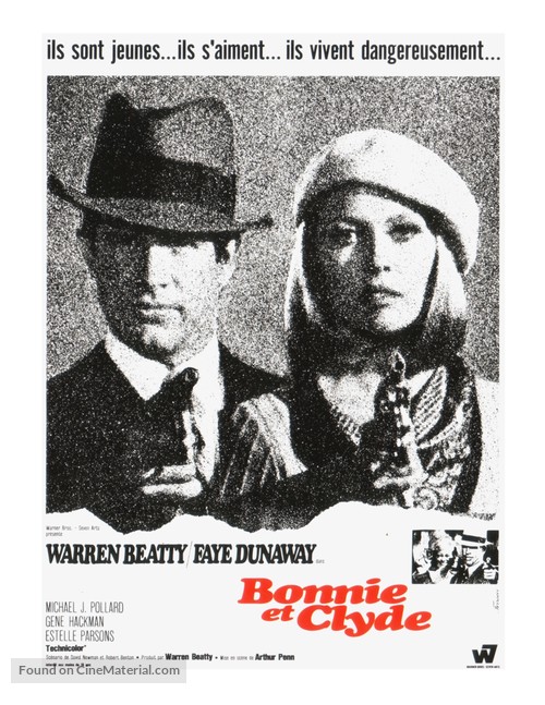 Bonnie and Clyde - French Movie Poster
