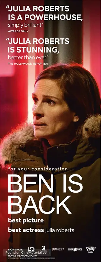 Ben Is Back 2018 For Your Consideration Movie Poster