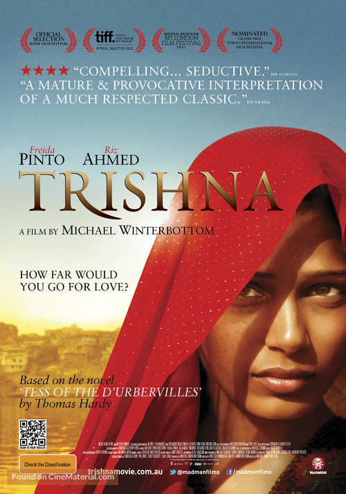 Trishna - Australian Movie Poster