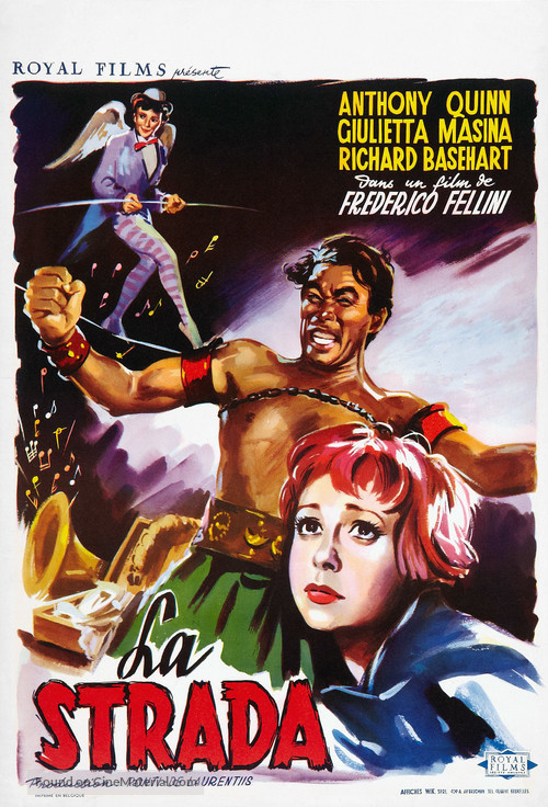 La strada - Belgian Movie Poster