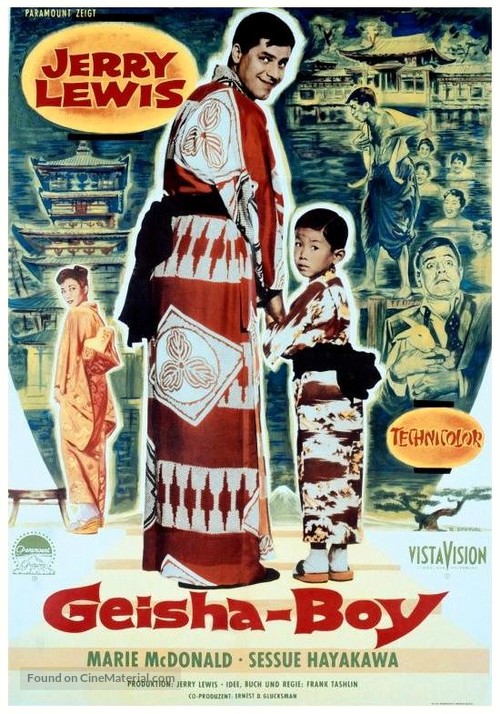 The Geisha Boy - German Movie Poster