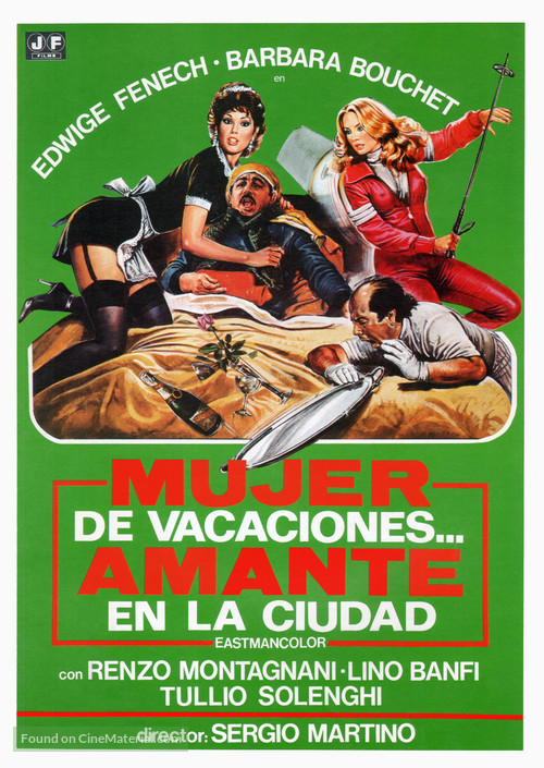 La moglie in vacanza... l&#039;amante in citt&agrave; - Spanish Movie Poster