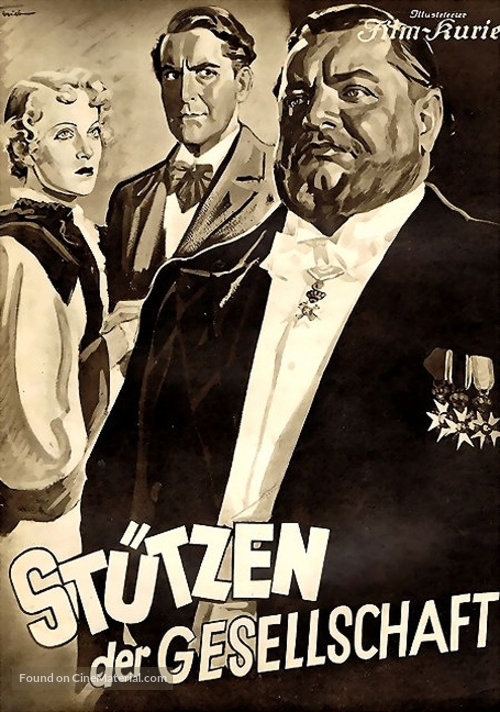 St&uuml;tzen der Gesellschaft - German poster