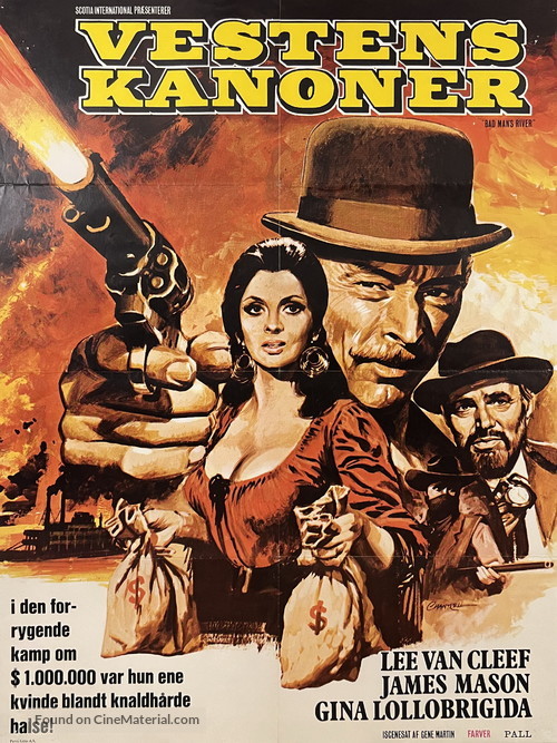 El hombre de R&iacute;o Malo - Danish Movie Poster