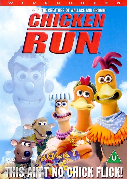 Chicken Run - British DVD movie cover