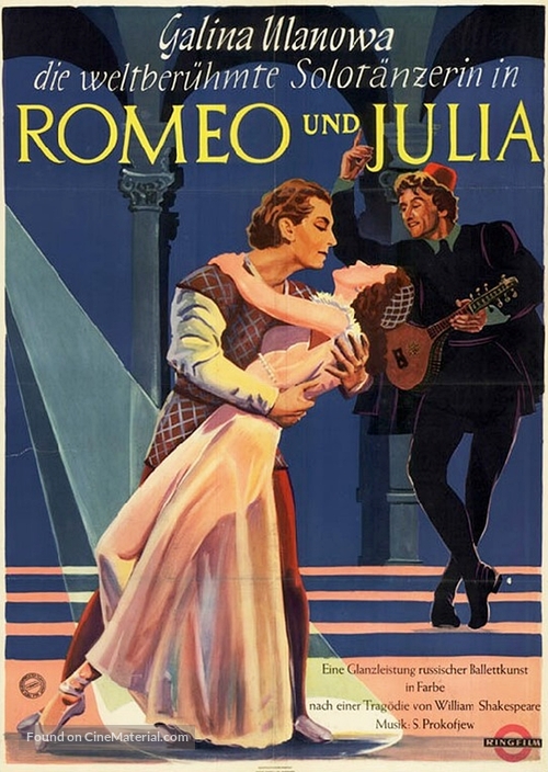 Romeo i Dzhulyetta - German Movie Poster