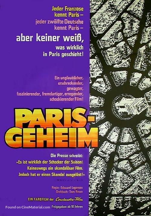 Paris Secret - German Movie Poster