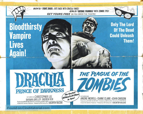 Dracula: Prince of Darkness - Combo movie poster