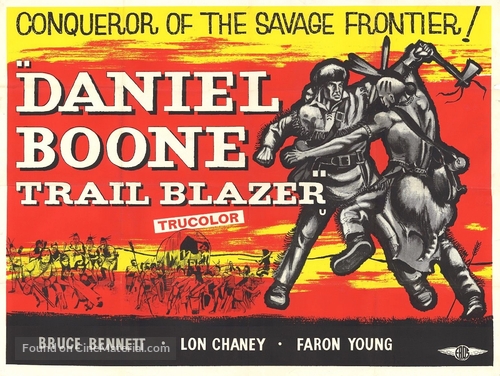 Daniel Boone, Trail Blazer - British Movie Poster