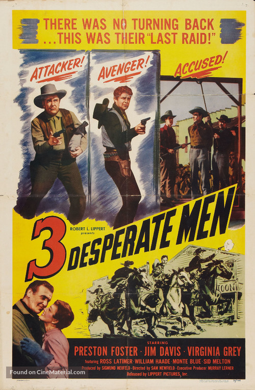 Three Desperate Men - Movie Poster
