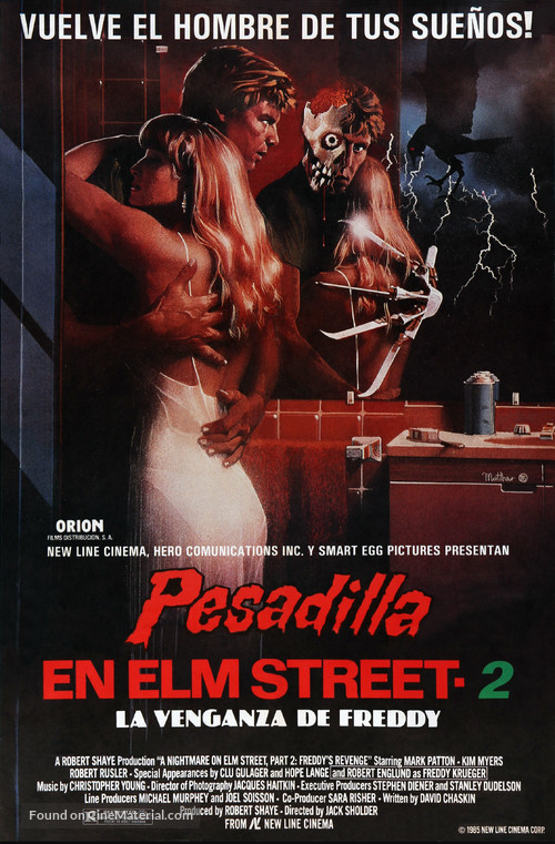 A Nightmare On Elm Street Part 2: Freddy&#039;s Revenge - Spanish Movie Poster