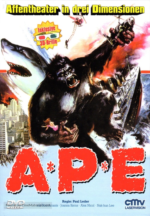 Ape - German DVD movie cover