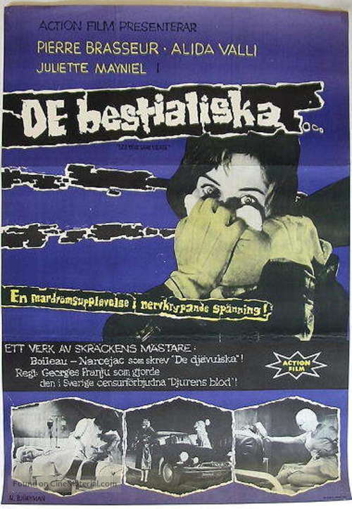 Les yeux sans visage - Swedish Movie Poster