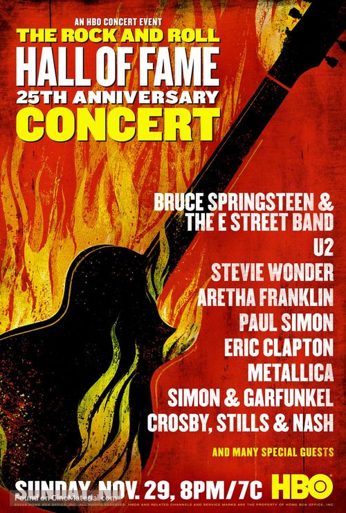 The 25th Anniversary Rock and Roll Hall of Fame Concert - Movie Poster