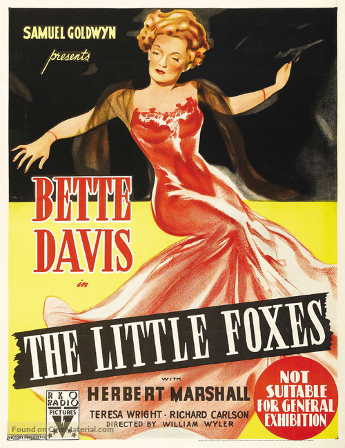 The Little Foxes - Australian Movie Poster