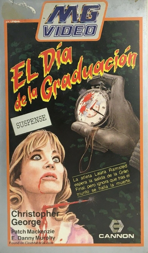 Graduation Day - Spanish VHS movie cover