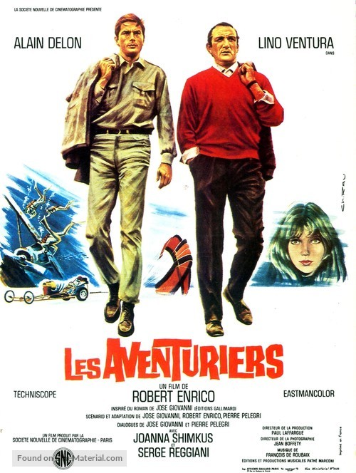 Les aventuriers - French Movie Poster