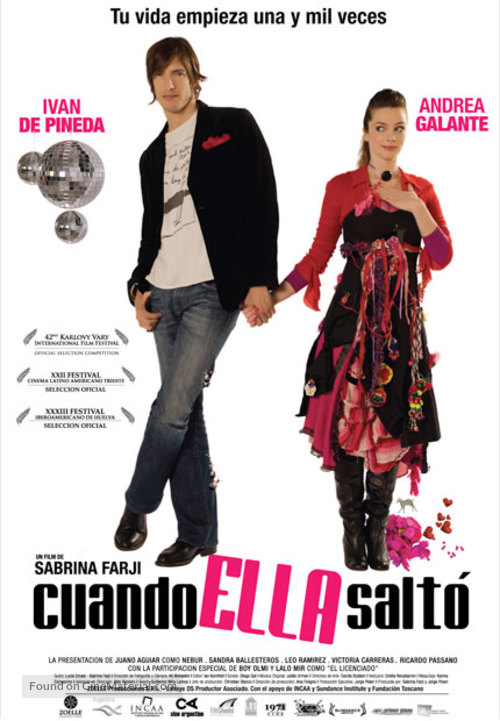 Cuando ella salt&oacute; - Argentinian poster