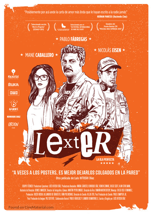 Lexter, the perfect wave - Argentinian Movie Poster