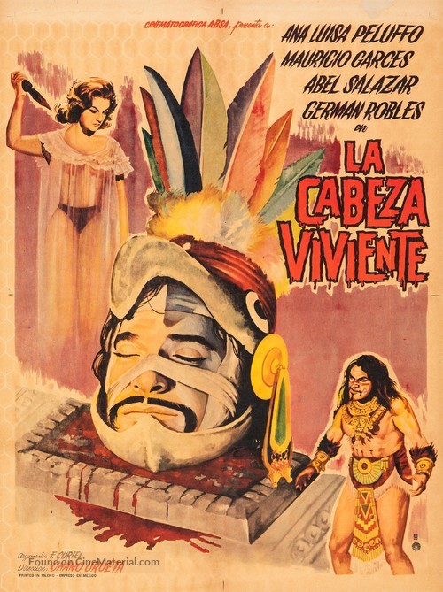 La cabeza viviente - Mexican Movie Poster